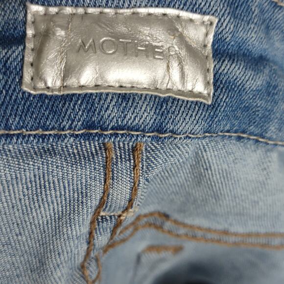 Mother Undone Hem Looker Jeans Crop in Cliffhanger Size 26 - Picture 16 of 16